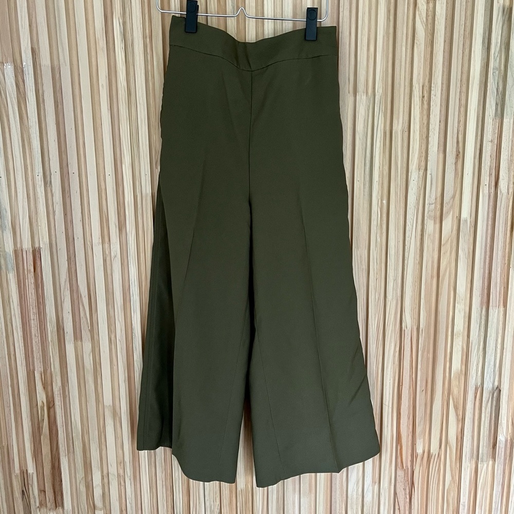 Madewell Silky Wide Leg Crop Trousers Size S